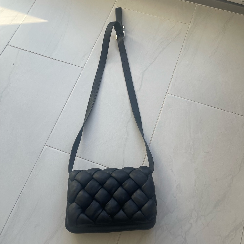 JW PEI Black Quilted Shoulder Bag